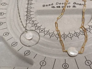 שרשרת פנינה כסף