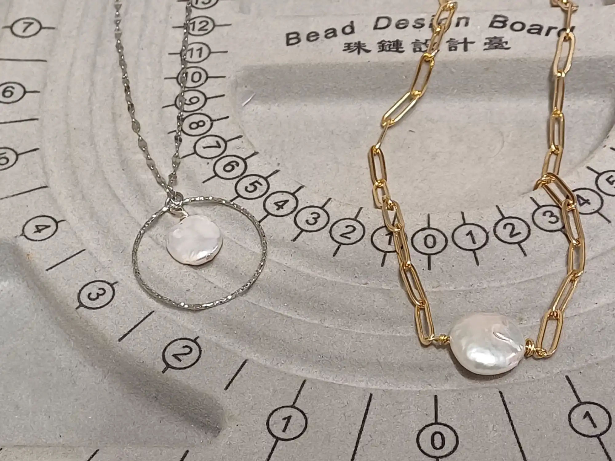 שרשרת פנינה כסף